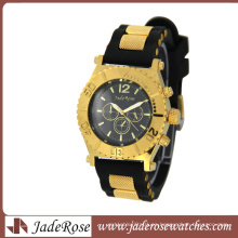 Reloj de lujo de cuarzo para hombres, reloj personalizado de silicona / aleación para mujeres